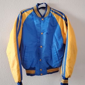 Vintage Chenille Eagle Bomber Sports Jacket